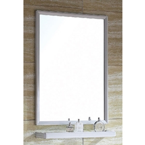 不鏽鋼邊框鏡(木紋白)